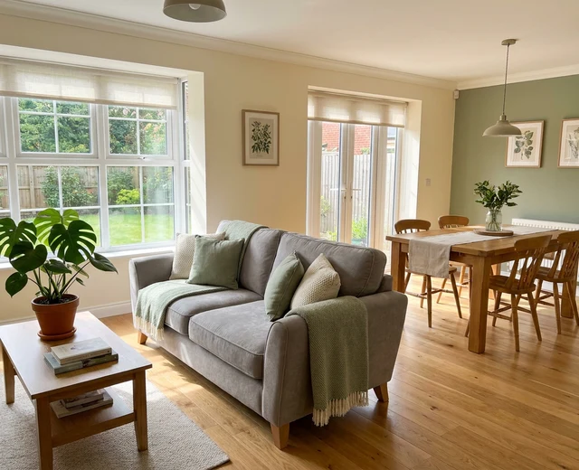 Bright, tidy lounge-diner in a Derby home
